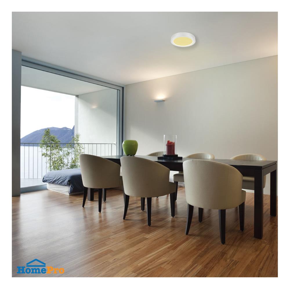 ดาวน์ไลท์ LED LAMPTAN CLICK&GO 9 นิ้ว 18 วัตต์ WARM WHITE สีขาว