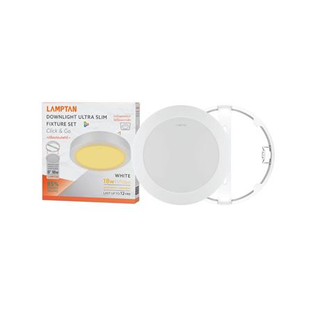 ดาวน์ไลท์ LED LAMPTAN CLICK&GO 9 นิ้ว 18 วัตต์ WARM WHITE สีขาว_5