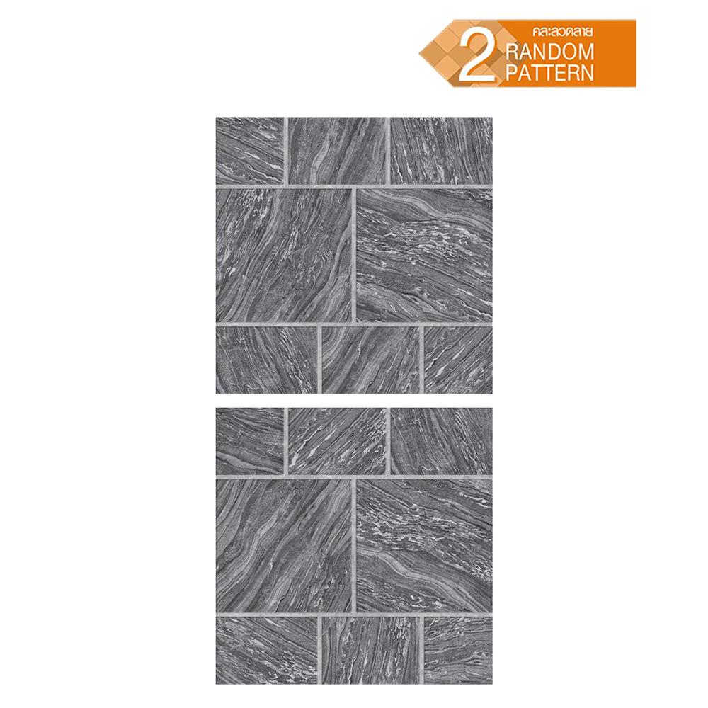 กระเบื้องพื้น 16x16 นิ้ว TARA อลิชา เทาเข้ม PM 0.96 ตร.ม.