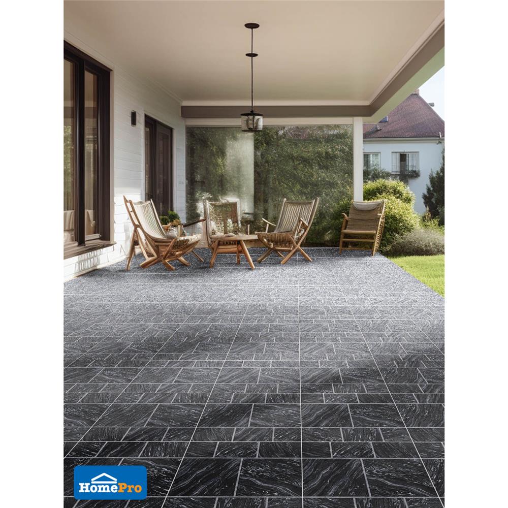 กระเบื้องพื้น 16x16 นิ้ว TARA อลิชา เทาเข้ม PM 0.96 ตร.ม.