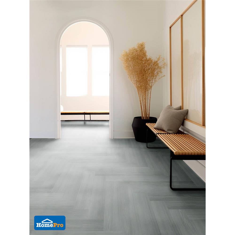 กระเบื้องยางหลังกาว 15.24x91.44 ซม. TARA คลาวน์ เกรย์