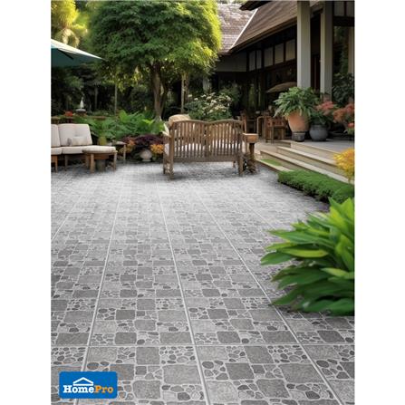 กระเบื้องพื้น 12x12 นิ้ว ภูผา ลานแกรนิต เทา PM 1 ตร.ม._3