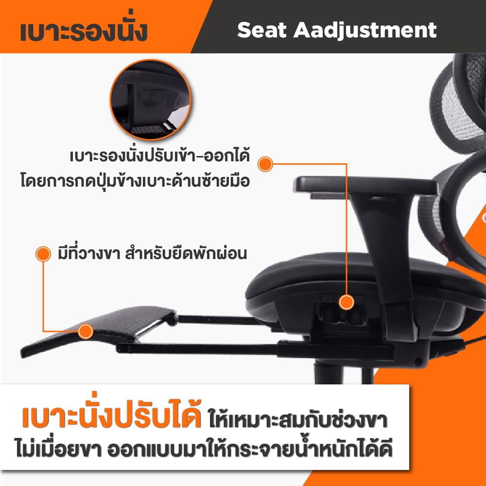 เก้าอี้เพื่อสุขภาพ ERGOTREND ERGO JOY REST ดำ