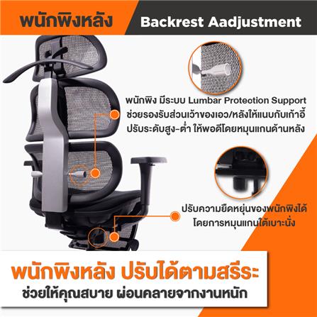 เก้าอี้เพื่อสุขภาพ ERGOTREND ERGO JOY REST ดำ_5