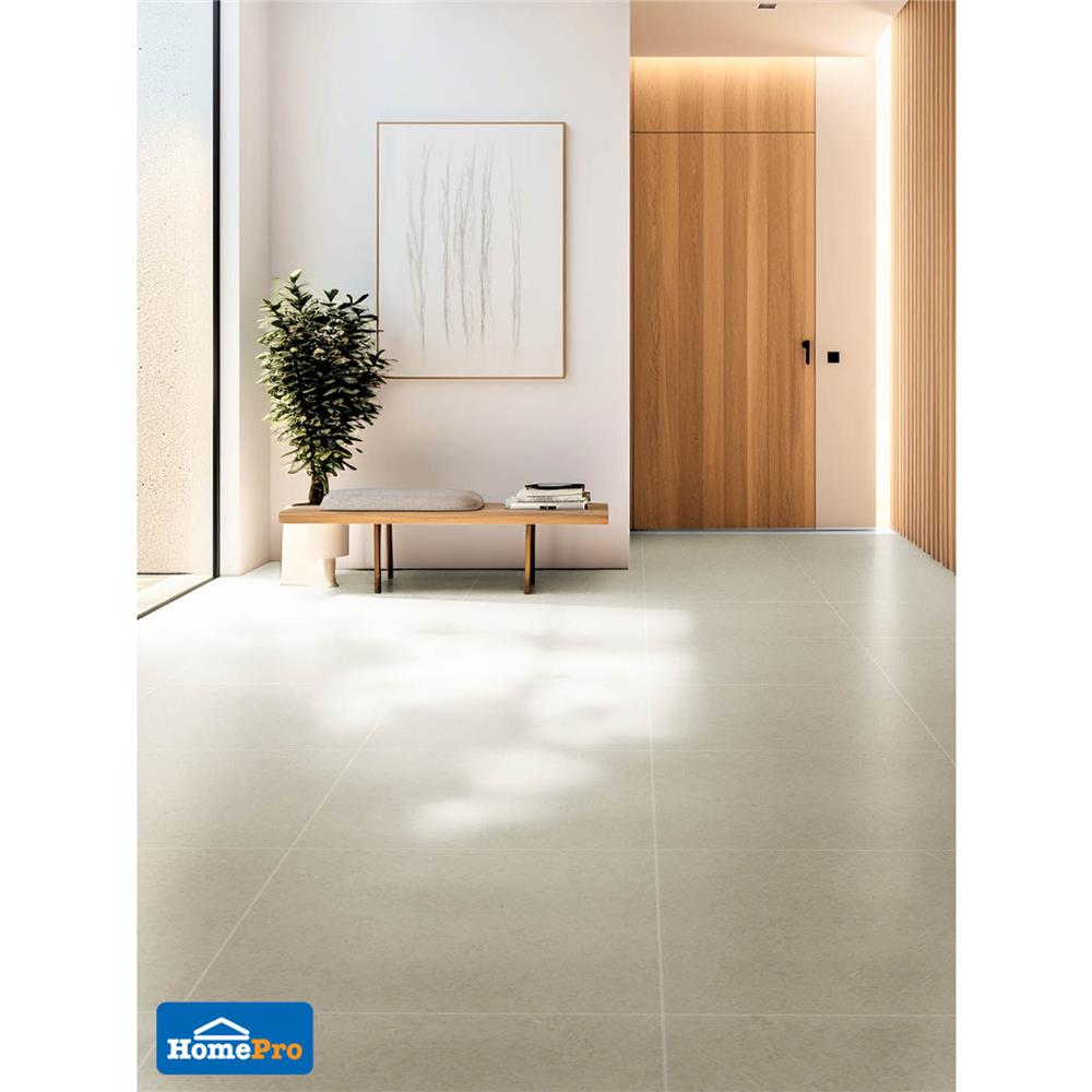 กระเบื้องพื้นพอร์ซเลน 60x60 ซม. TARA ริชชี่ ไวท์ A 1.44M2