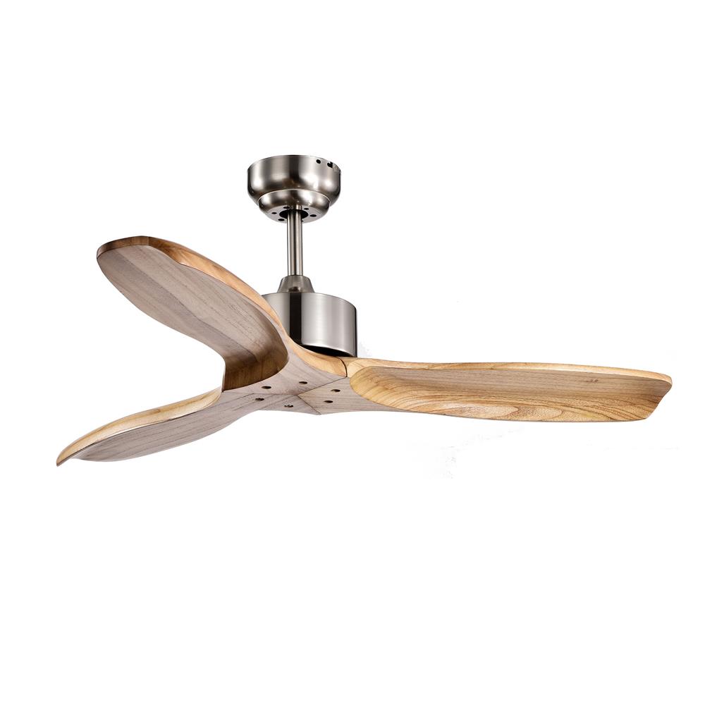 พัดลมไม่มีโคมไฟ CARINI CFD423001-2 42 นิ้ว สีเงิน/ลายไม้