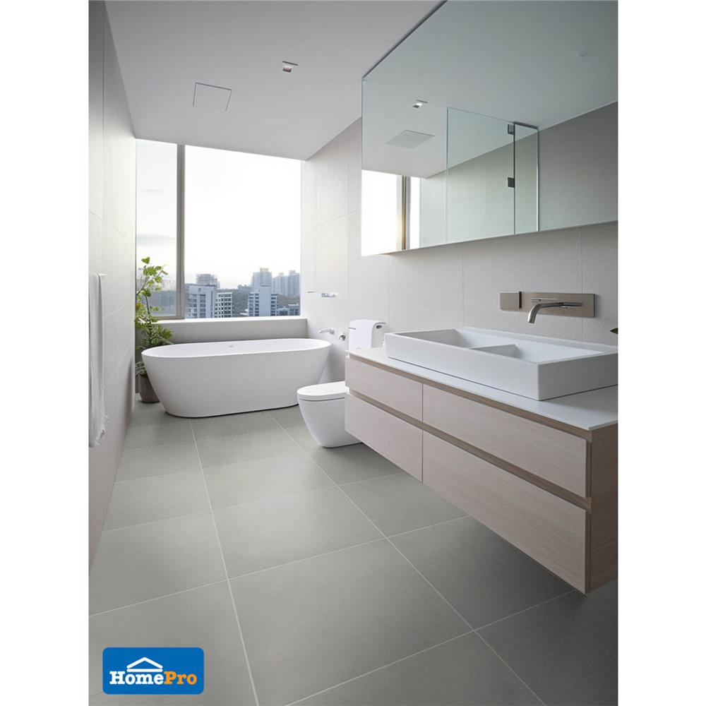 กระเบื้องพื้นพอร์ซเลน 60x60 ซม. TARA ทิมมี่ เกรย์ A 1.44M2