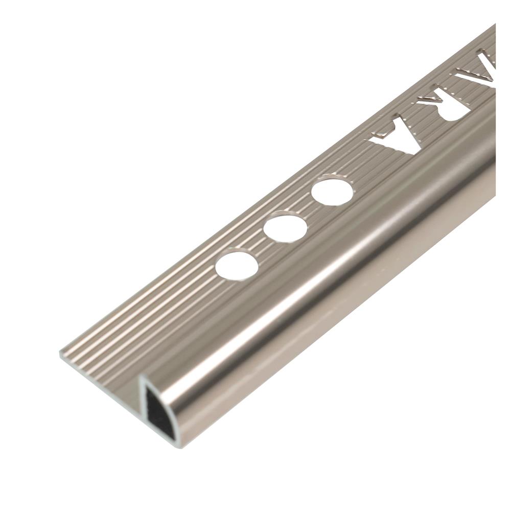 คิ้วอะลูมิเนียมแบบโค้ง TARA 12 มม. 2 ม. สีน้ำตาลเข้มเงา