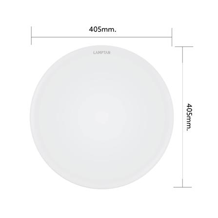 ไฟเพดาน LED LAMPTAN BASIC 16 นิ้ว 24 วัตต์ DAYLIGHT สีขาว_6