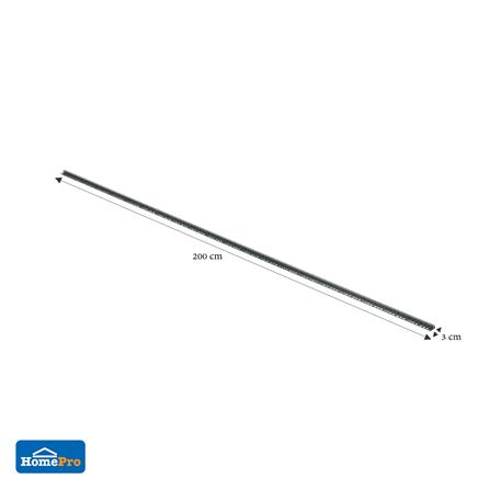 คิ้วอะลูมิเนียมแบบเหลี่ยม TARA 12 มม. 2 ม. สีดำเงา_7