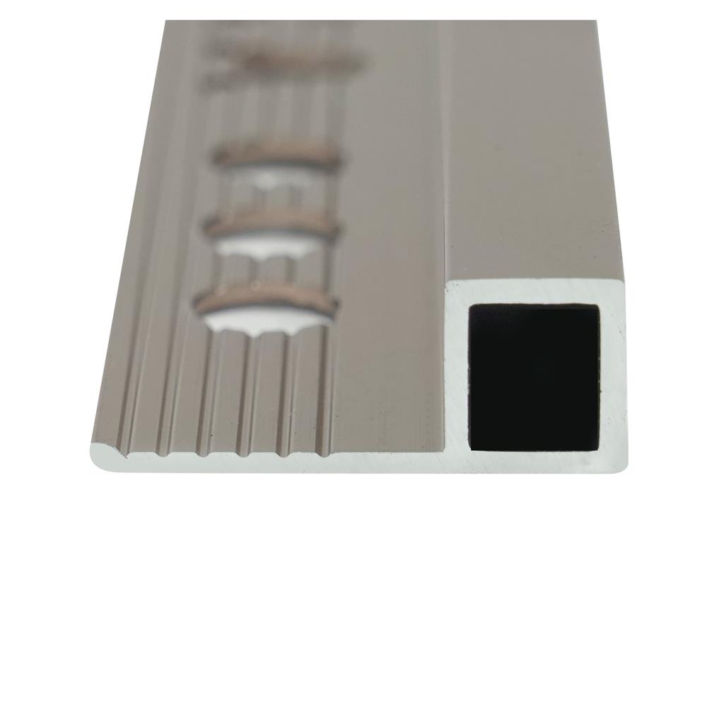 คิ้วอะลูมิเนียมแบบเหลี่ยม TARA 9 มม. 2 ม. สีน้ำตาลเข้มเงา