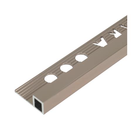 คิ้วอะลูมิเนียมแบบเหลี่ยม TARA 9 มม. 2 ม. สีน้ำตาลเข้มเงา