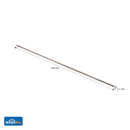 คิ้วอะลูมิเนียมแบบเหลี่ยม TARA 9 มม. 2 ม. สีน้ำตาลเข้มเงา_7