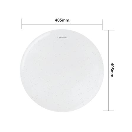 ไฟเพดาน LED LAMPTAN MOON 16 นิ้ว 36 วัตต์ DAYLIGHT/COOL WHITE/WARM WHITE สีขาว_7