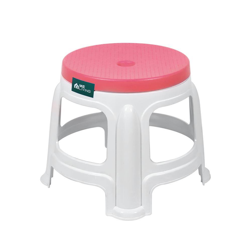 เก้าอี้พลาสติก ME LIVING BEST CHAIR S สีขาว/ชมพู_1