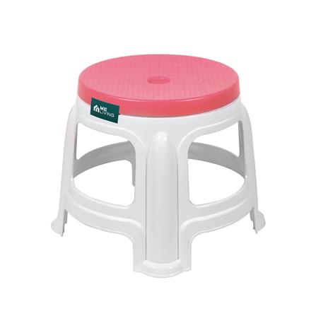 เก้าอี้พลาสติก ME LIVING BEST CHAIR S สีขาว/ชมพู_0