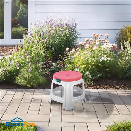 เก้าอี้พลาสติก ME LIVING BEST CHAIR S สีขาว/ชมพู_4