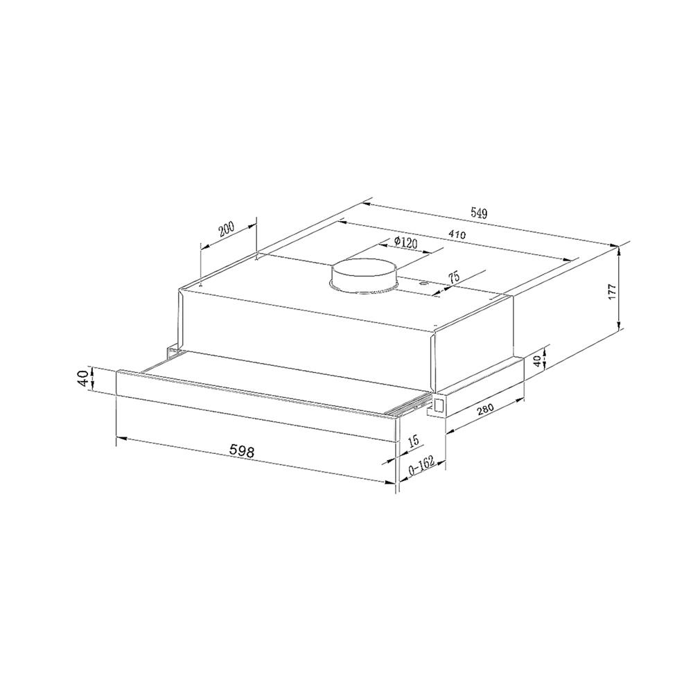 เครื่องดูดควันมาตรฐาน TEKA EL60 SS V02 60 ซม.