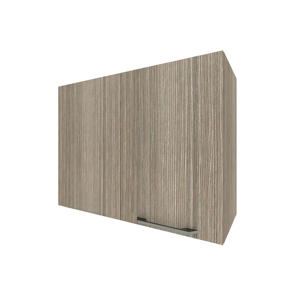 ตู้แขวนเข้ามุมซ้าย มือจับสีดำ WPC PARAZZO ENZO 80X60 ซม. เอ็มไพร์โอ๊ก