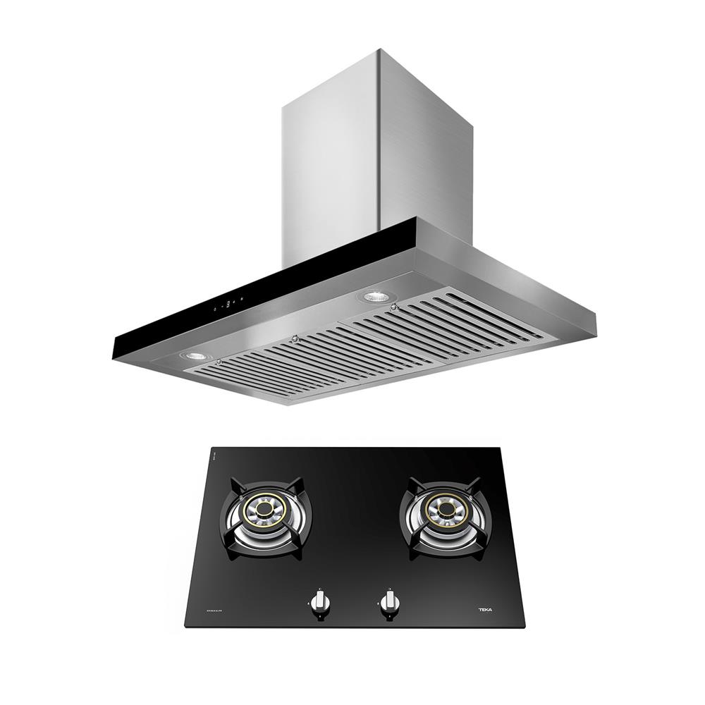 เตาฝัง+เครื่องดูดควัน LINEA G73 2G+LDH TC 90.1