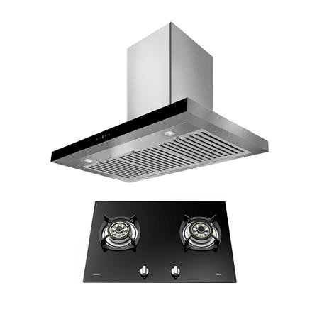 เตาฝัง+เครื่องดูดควัน LINEA G73 2G+LDH TC 90.1_0