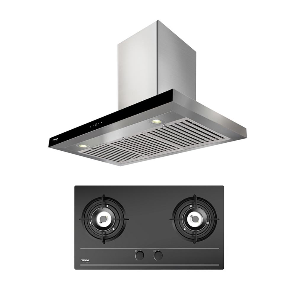 เตาฝัง+เครื่องดูดควัน LINEA GQ73 2G+LDH TC 90.1