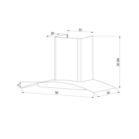 เครื่องดูดควันกระโจม LINEA LDA TC 90.1 90 ซม._3