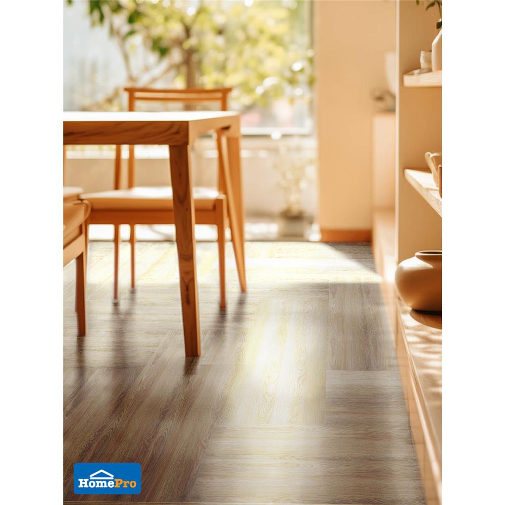 กระเบื้องยางหลังกาว 22.8x121.9 ซม. TARA อัมเบอร์