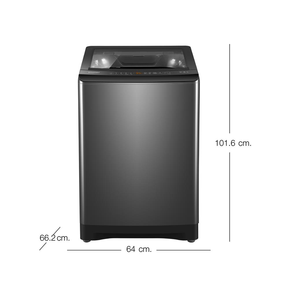 เครื่องซักผ้าฝาบน HAIER HWM180-B278S6 18 กก. อินเวอร์เตอร์ สีเทาเข้ม
