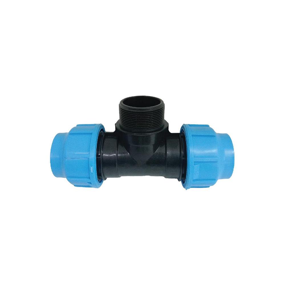 ข้อต่อสามทางเกลียวนอก ตรามือ PN16 20 มม.X3/4 นิ้ว