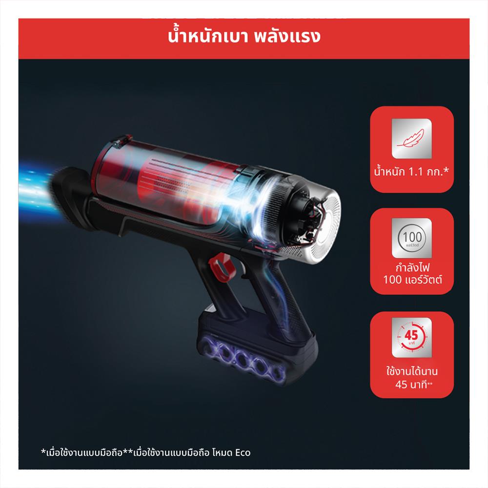 เครื่องดูดฝุ่นแบบด้าม TEFAL TY2079KO