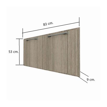 บานใต้เตา WPC มือจับดำ PARAZZO ENZO 80X50 ซม. เอ็มไพร์โอ๊ก_3