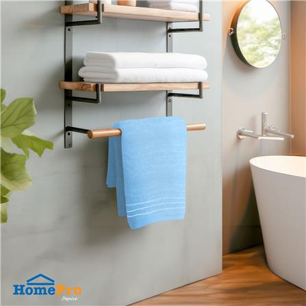 ผ้าขนหนู ME LIVING SELINA 27X54 นิ้ว สีฟ้า_7