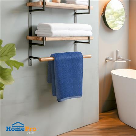 ผ้าขนหนู ME LIVING STRIPE 27X54 นิ้ว สีน้ำเงิน_4