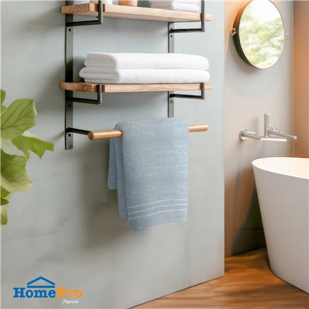 ผ้าขนหนู ME LIVING SELINA 27X54 นิ้ว สีเทา_7