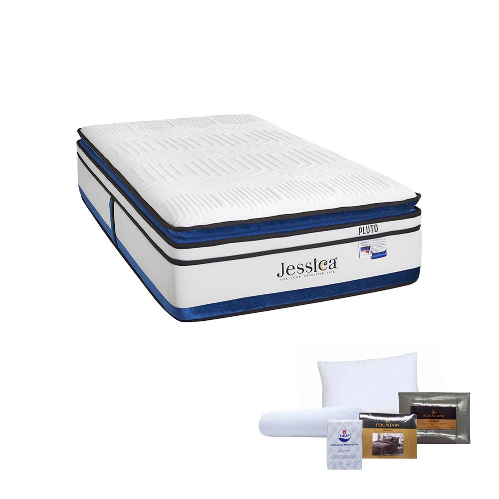 ที่นอน 3.5 ฟุต JESSICA PLUTO พร้อมชุดเครื่องนอน 7 ชิ้น