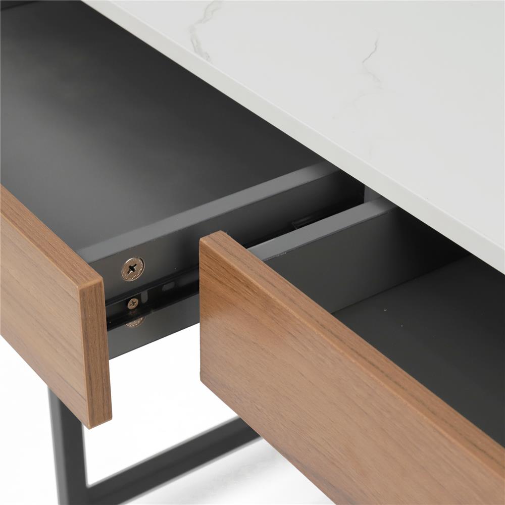 โต๊ะทำงานไม้ FURDINI MEGUEL 100 ซม. ลายหินอ่อน