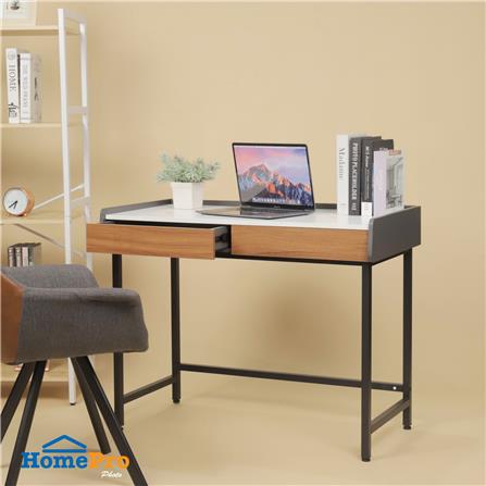 โต๊ะทำงานไม้ FURDINI MEGUEL 100 ซม. ลายหินอ่อน_7