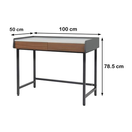 โต๊ะทำงานไม้ FURDINI MEGUEL 100 ซม. ลายหินอ่อน_9