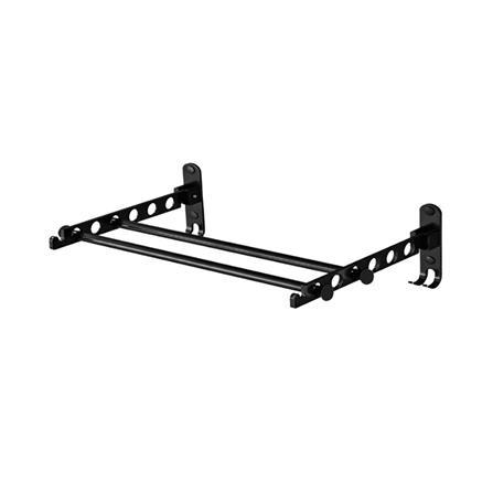 ราวติดผนังสองขาพับได้ PERFECT HANG 80 ซม. สีดำ