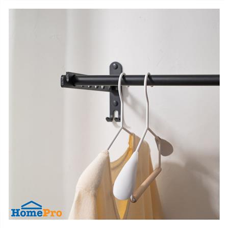 ราวติดผนังสองขาพับได้ PERFECT HANG 80 ซม. สีดำ_2