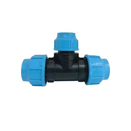 ข้อต่อสามทางลดสวมล็อก ตรามือ PN16 63X32X63 มม._0