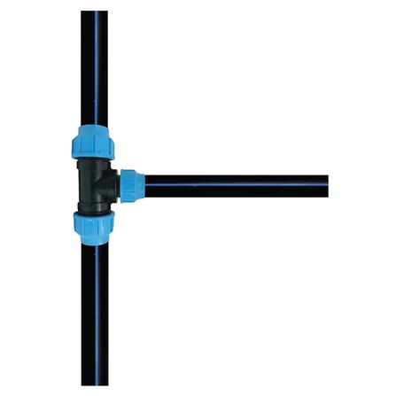 ข้อต่อสามทางลดสวมล็อก ตรามือ PN16 63X32X63 มม._1