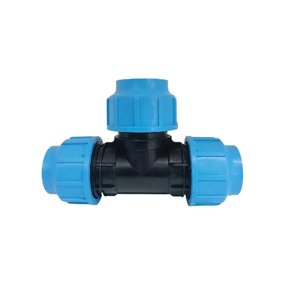 ข้อต่อสามทางสวมล็อก ตรามือ PN16 32X32X32 มม.