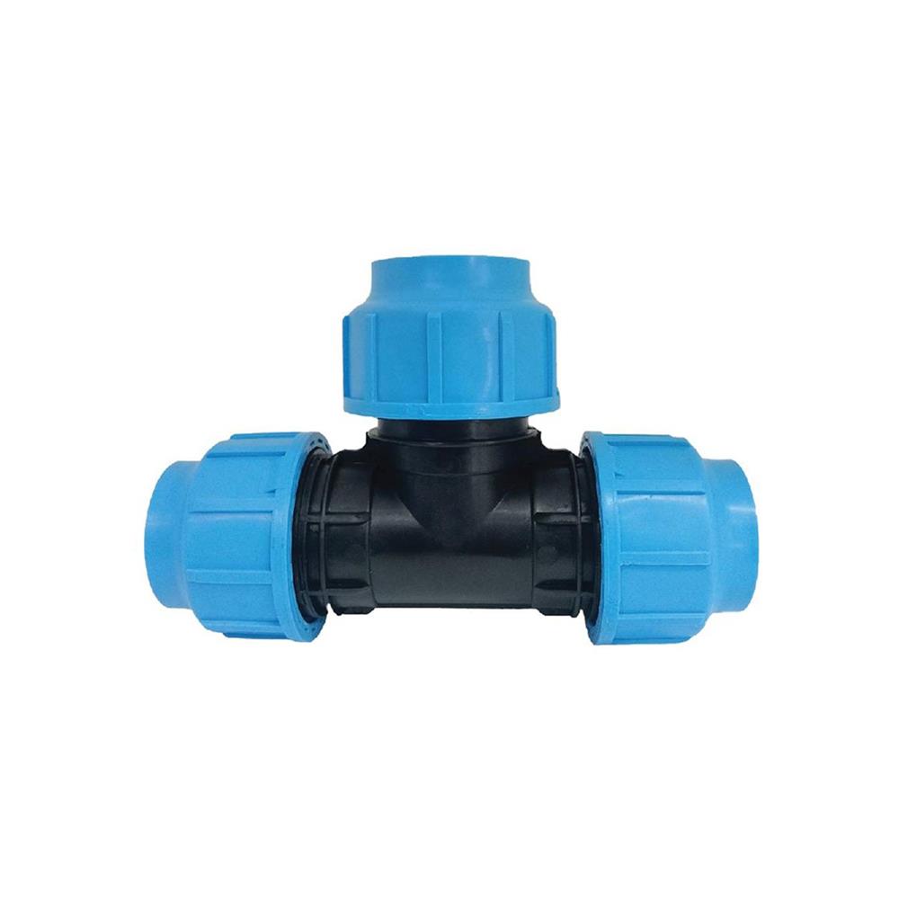 ข้อต่อสามทางสวมล็อก ตรามือ PN16 63X63X63 มม.