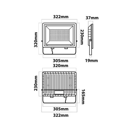 สปอตไลท์ภายนอก LED LUMAX ECOPRO 150 วัตต์ DAYLIGHT_7