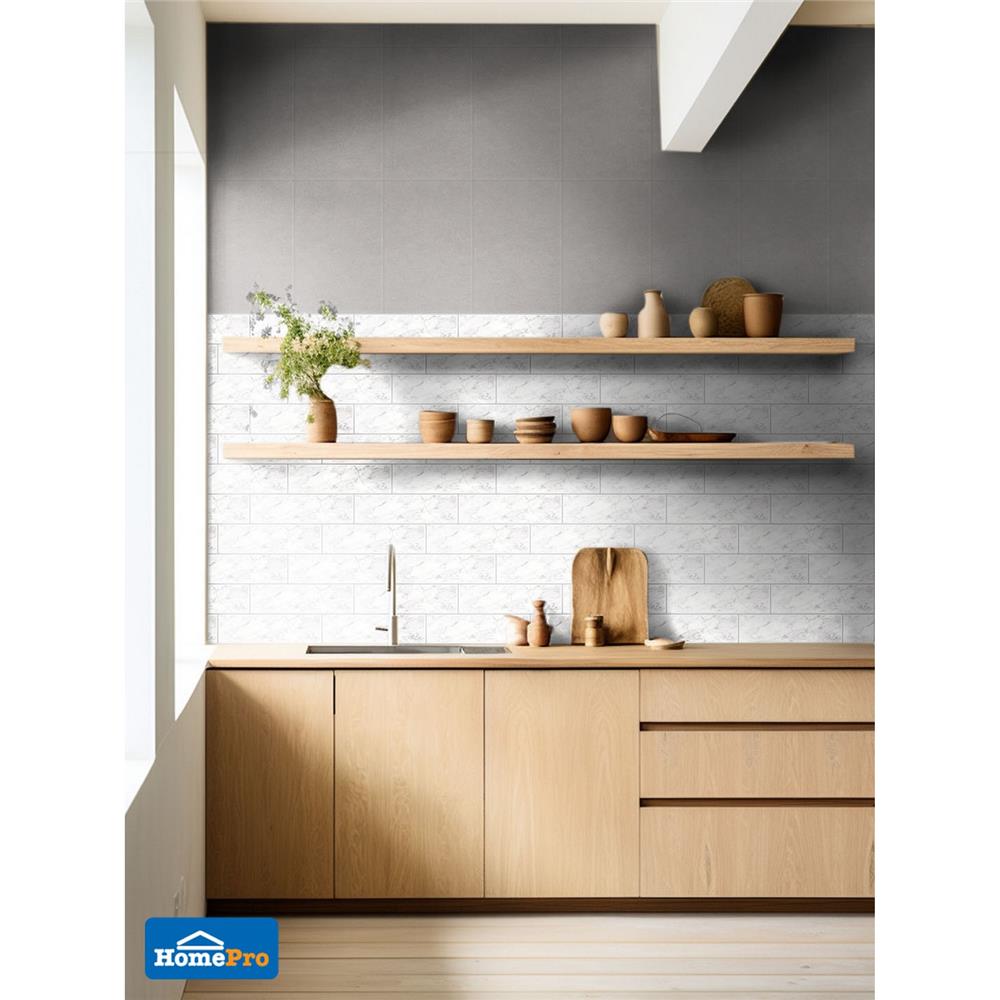 กระเบื้องผนังพอร์ซเลน 6x21.7 ซม. COTTO ซานตา มารีน่า ไวท์ PM