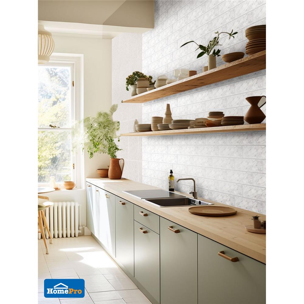 กระเบื้องผนังพอร์ซเลน 6x21.7 ซม. COTTO ซานตา มารีน่า ไวท์ PM