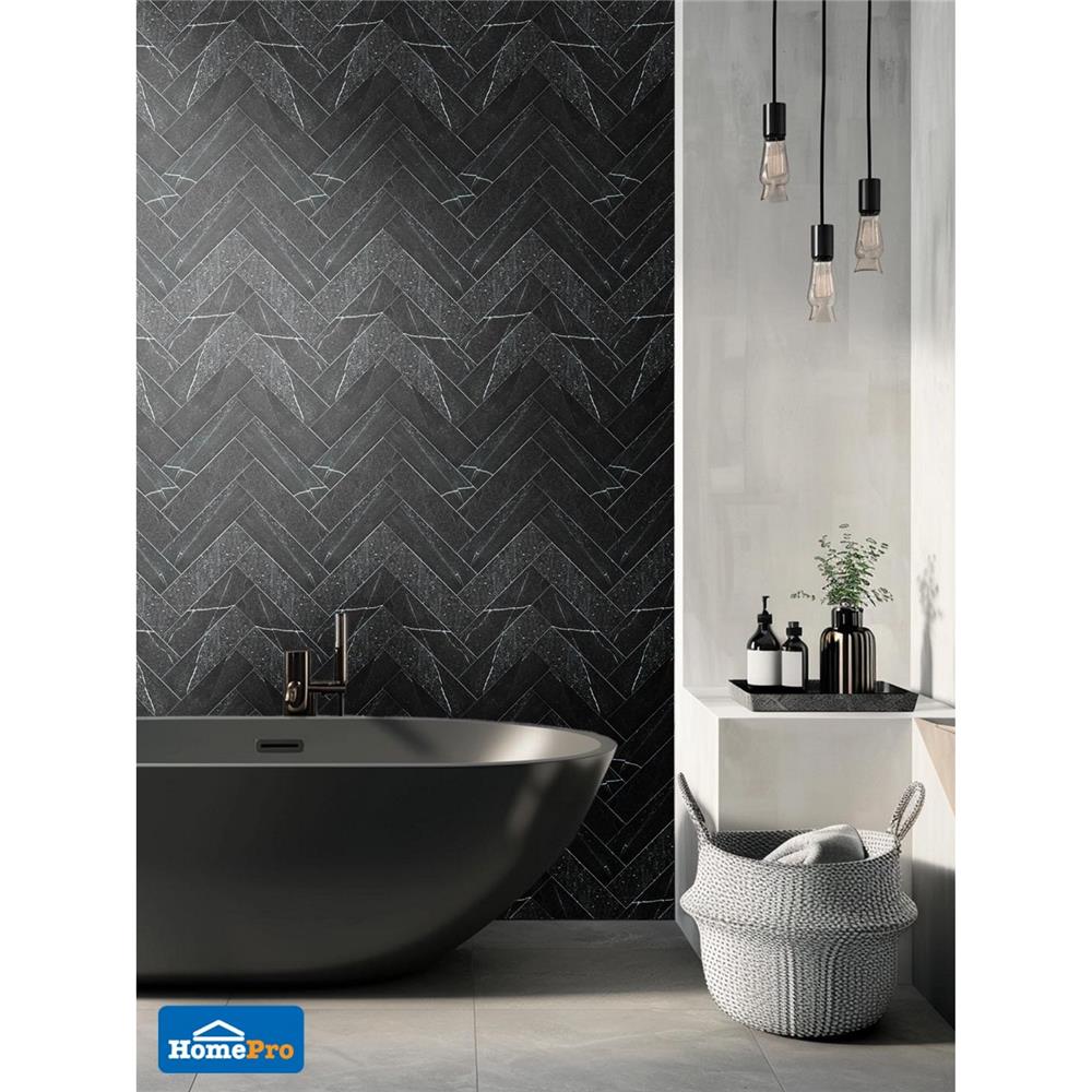 กระเบื้องผนังพอร์ซเลน 6x21.7 ซม. COTTO ปิอาเชนซ่า ดำ PM