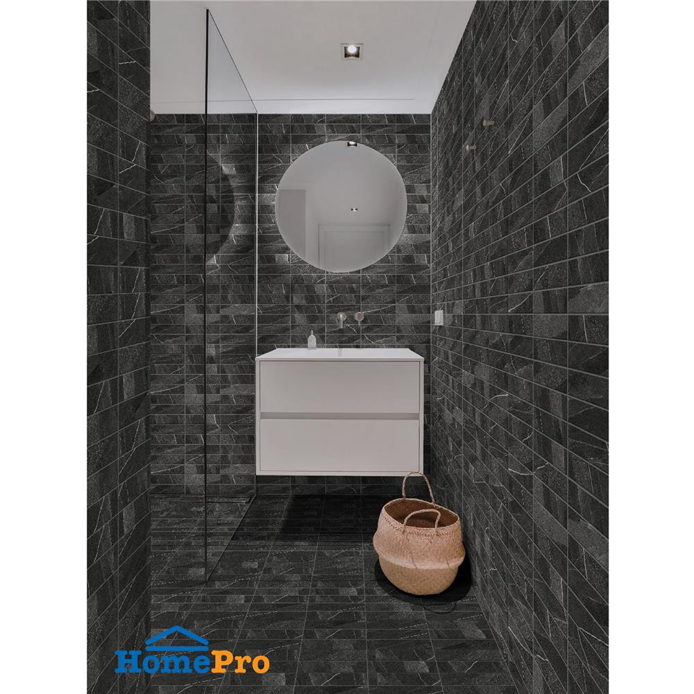 กระเบื้องผนังพอร์ซเลน 6x21.7 ซม. COTTO ปิอาเชนซ่า ดำ PM